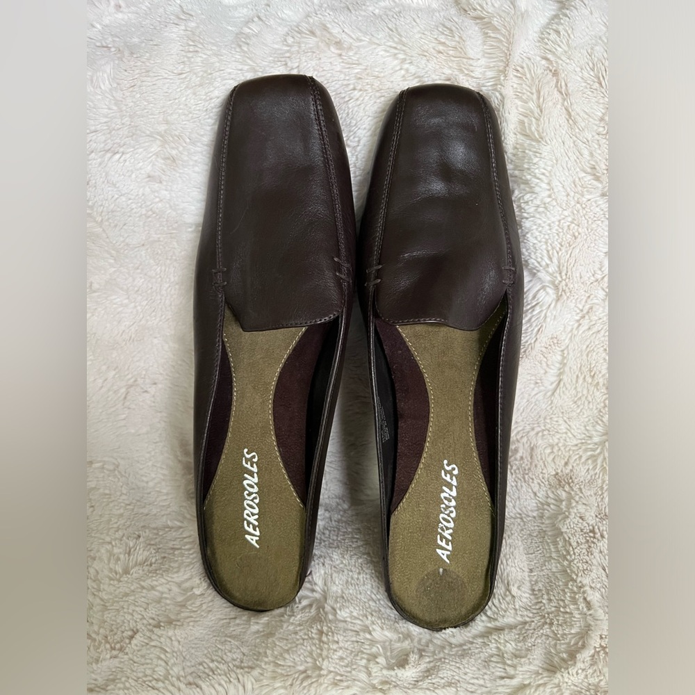 Aerosole Brown Slip-on size 8